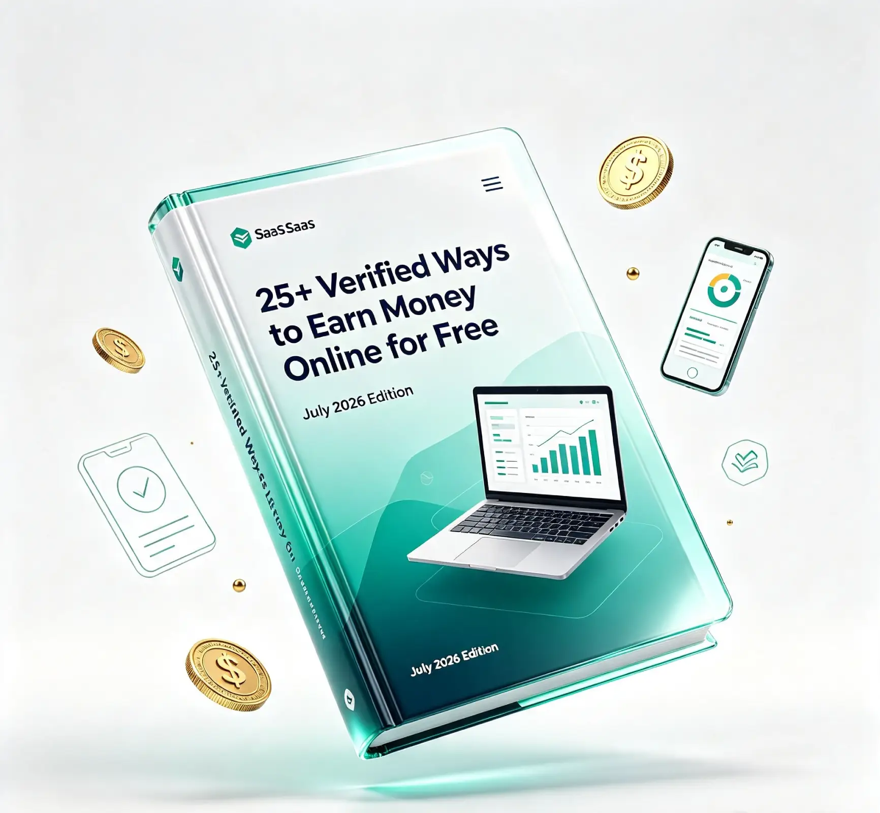 3D mockup of the Online Income Blueprint ebook